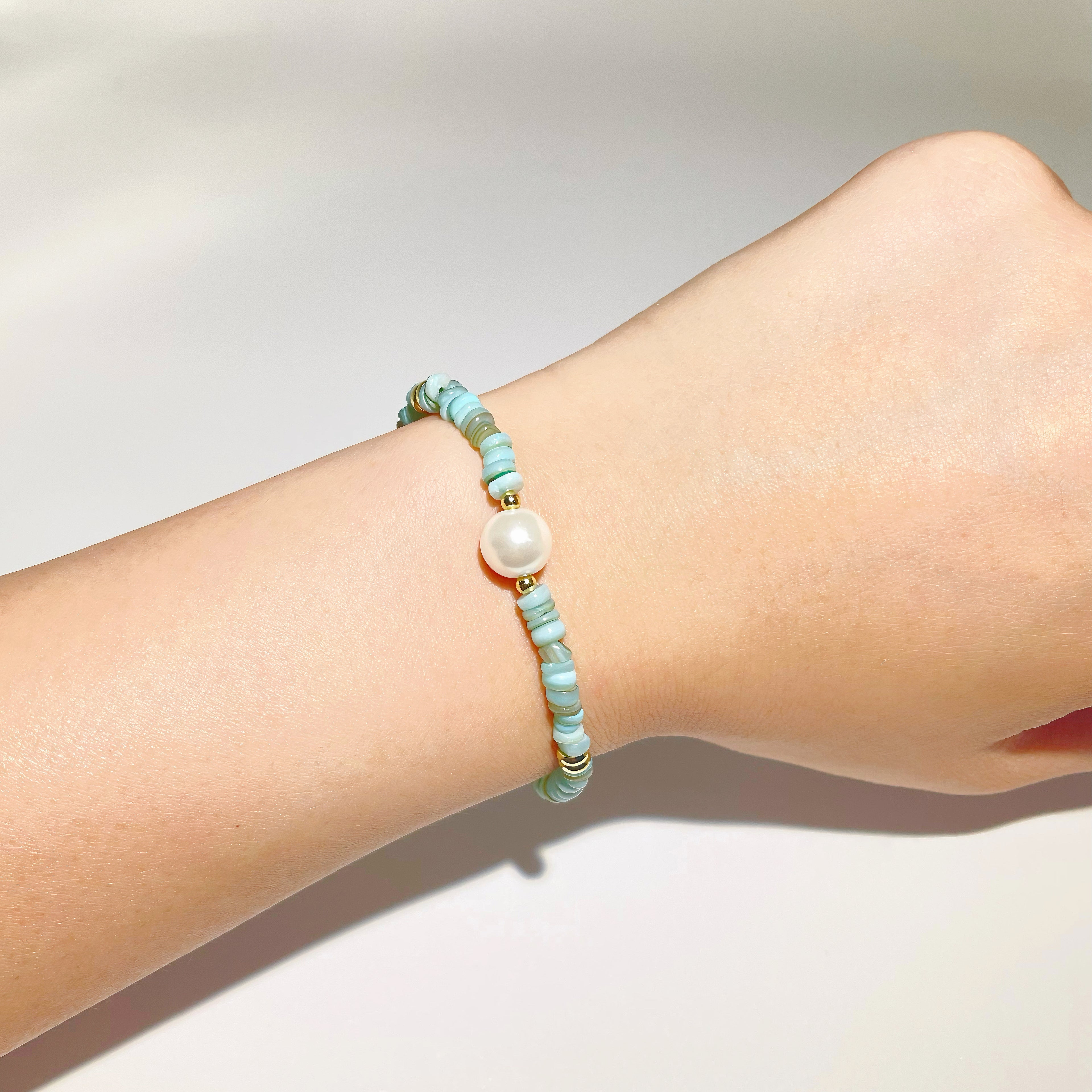 Energyshine Turquoise & Sterling Silver Beaded Bracelet - EnergyShine