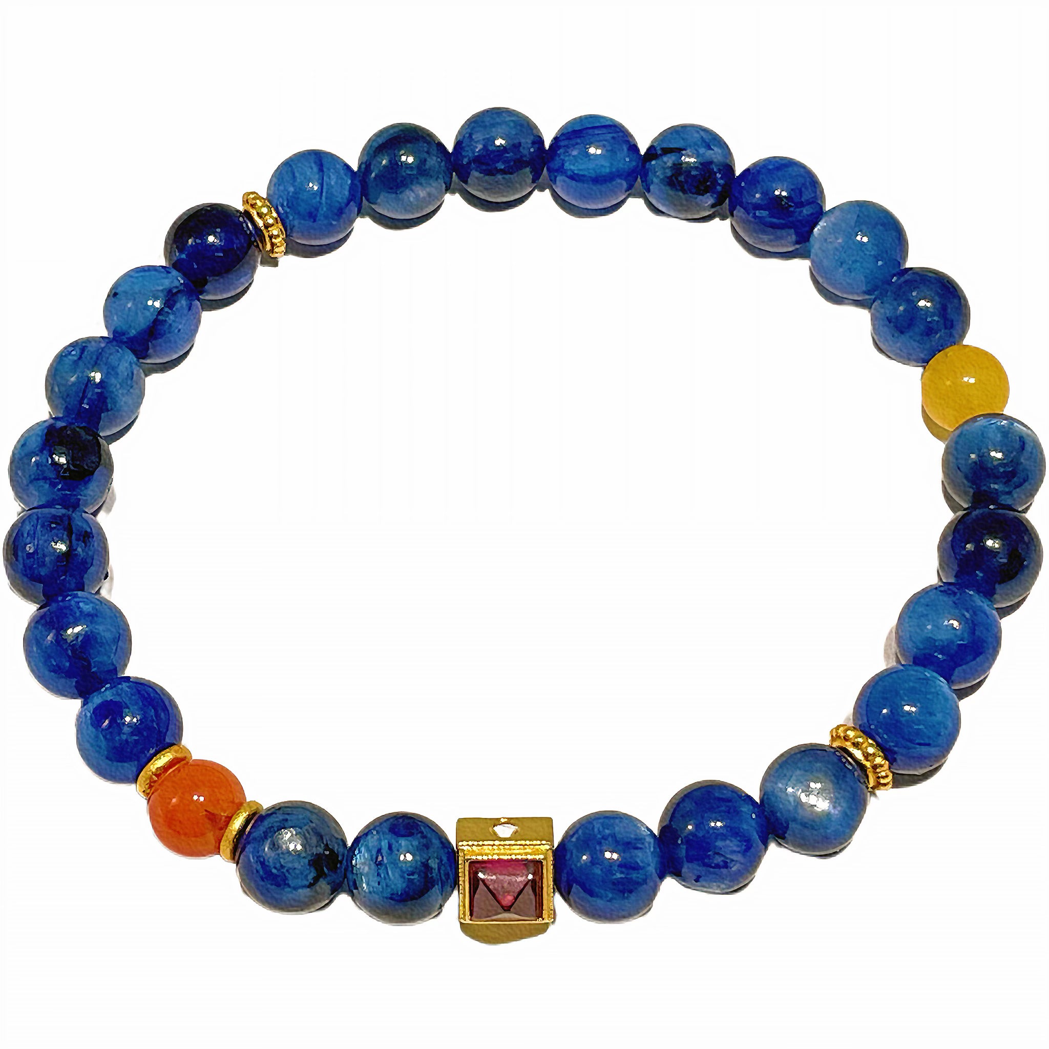 EnergyShine Natural Kyanite and Red Agate Bracelet - EnergyShine