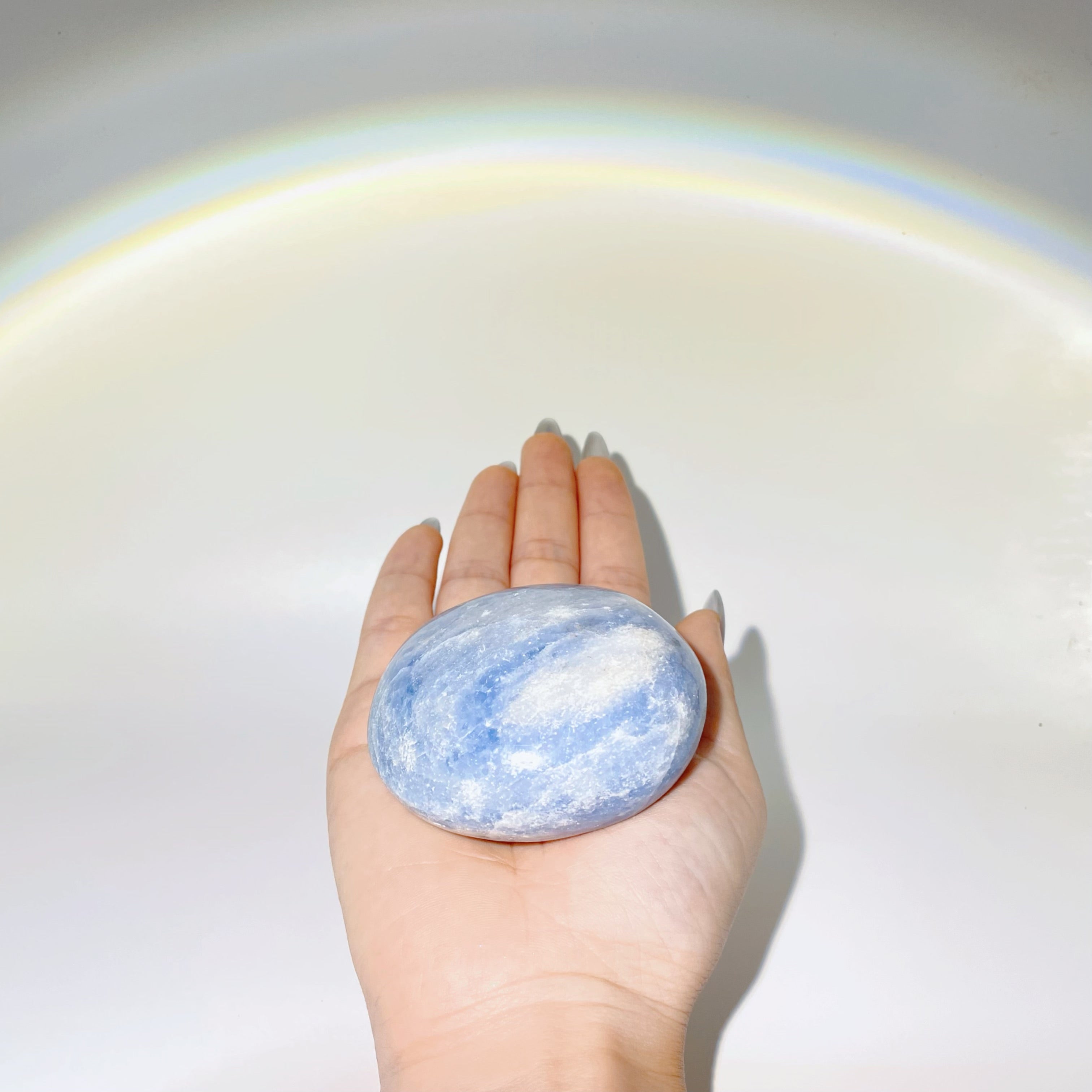 EnergyShine Natural Lapis Lazuli Palm Stone | Oval Polished Hand Therapy Stone 🌊💎 - EnergyShine