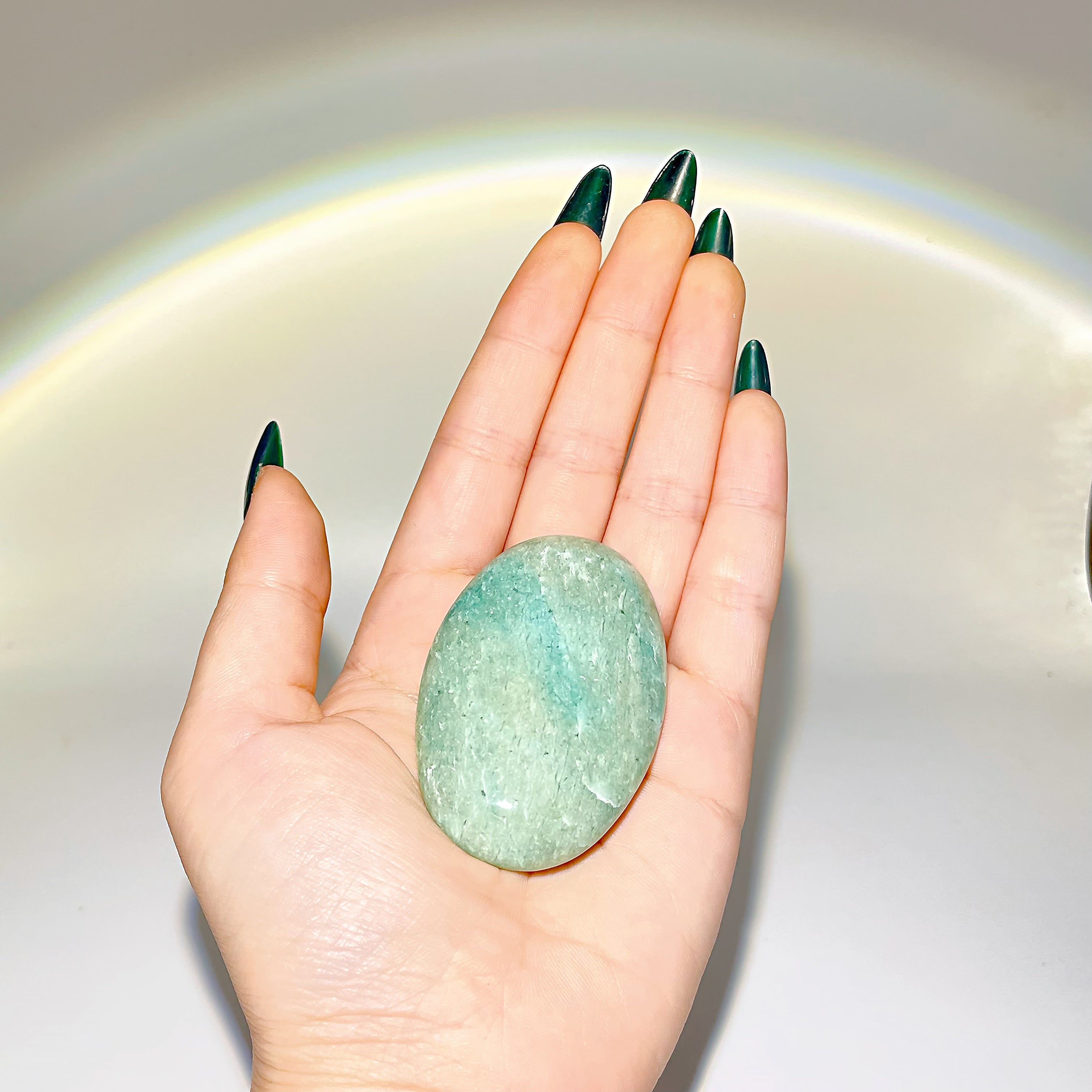 Energyshine Natural Amazonite Healing Stone | Versatile Hot & Cold Therapy for Stress Relief & Muscle Comfort ๐ฟ - EnergyShine