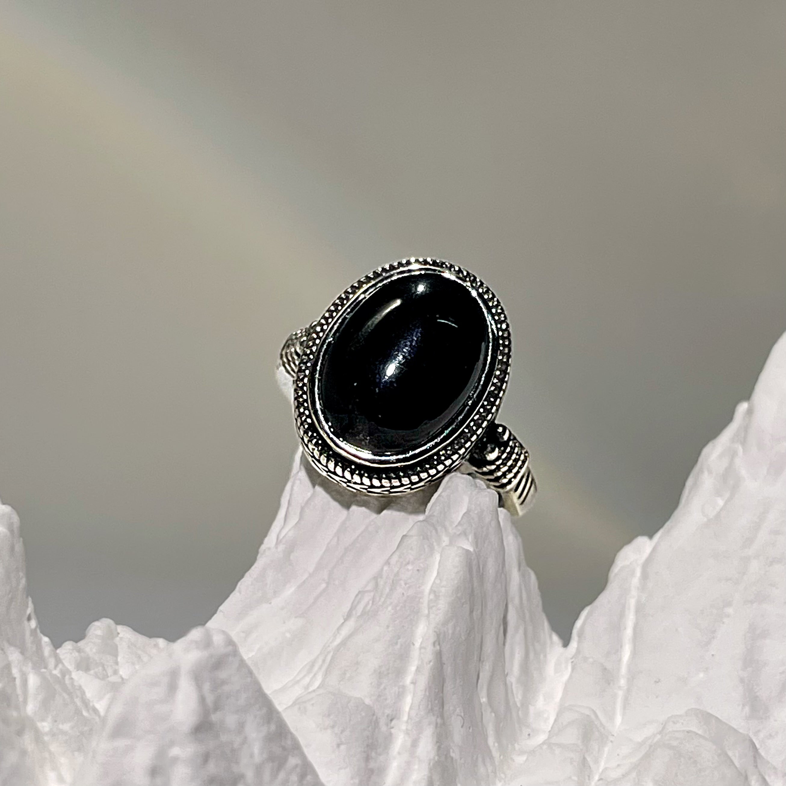 EnergyShine Natural Black Onyx Ring - EnergyShine