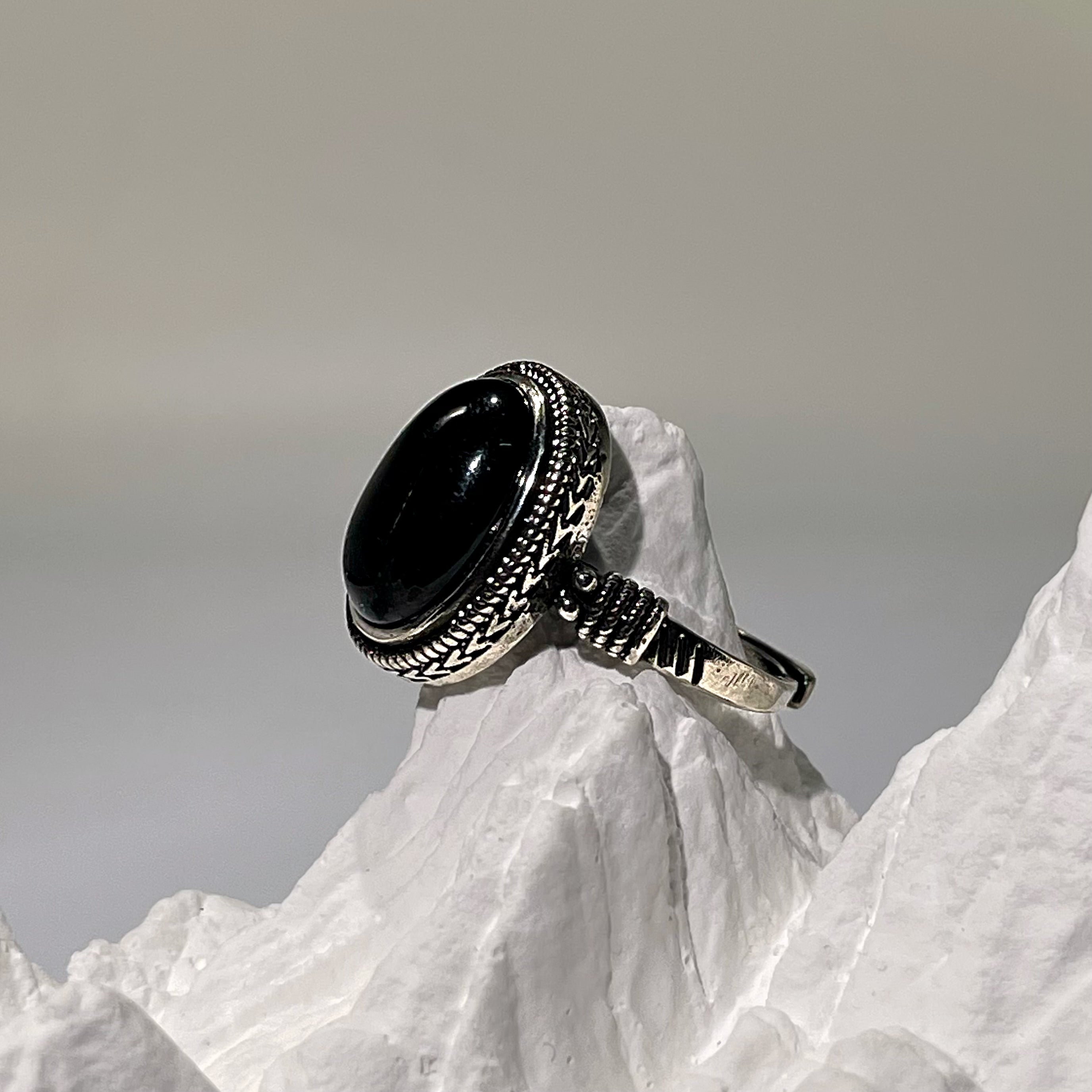 EnergyShine Natural Black Onyx Ring - EnergyShine