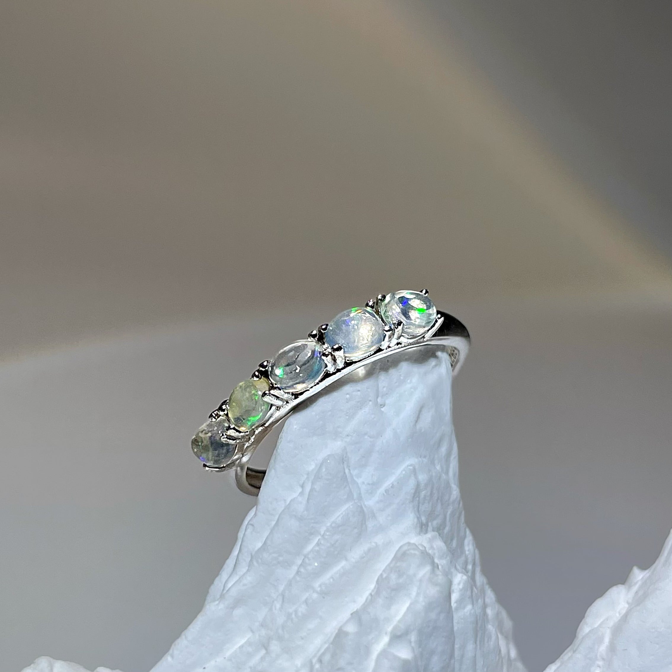 EnergyShine Opal Ring with Natural Stone - EnergyShine