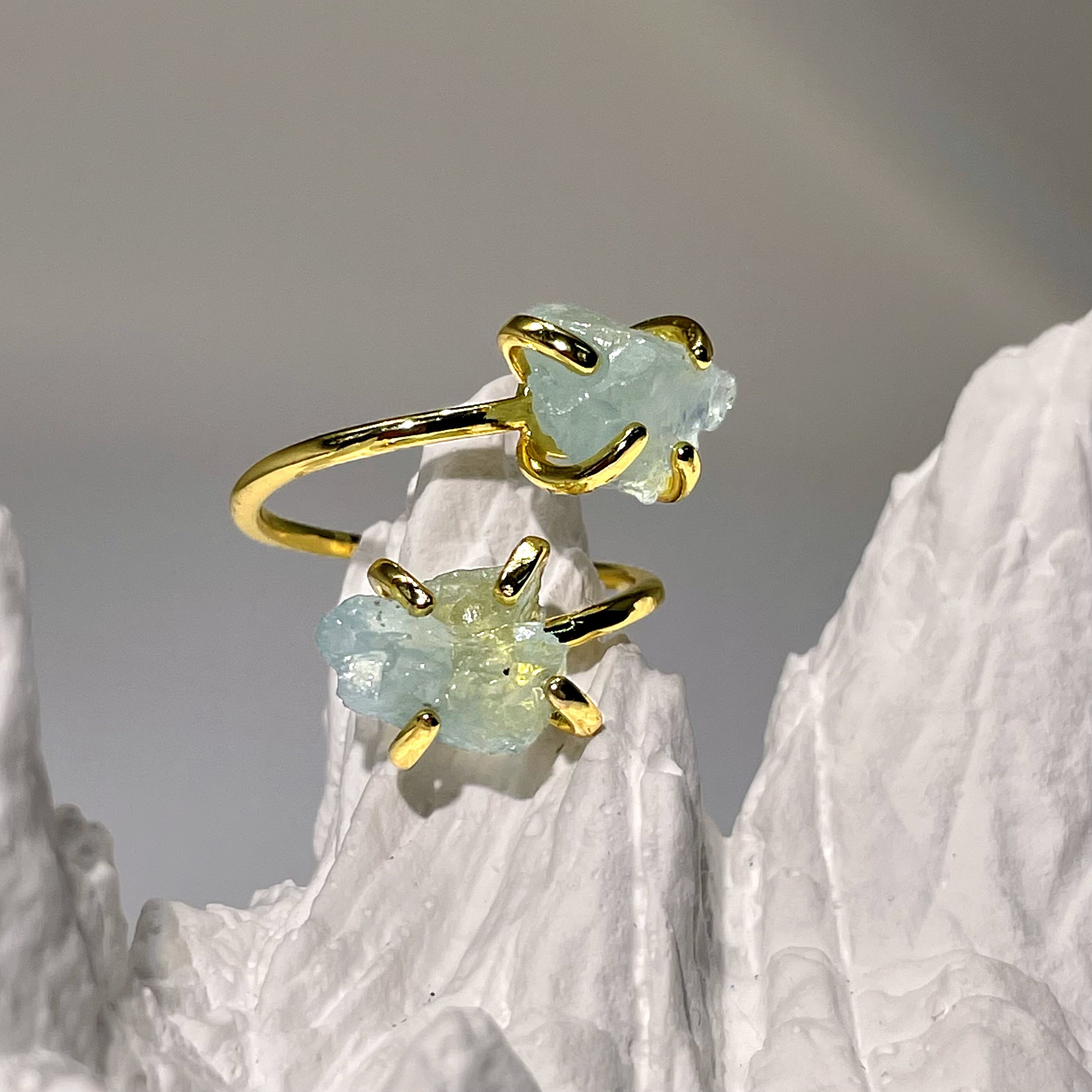 EnergyShine Natural Crystal Adjustable Wrap Ring - EnergyShine