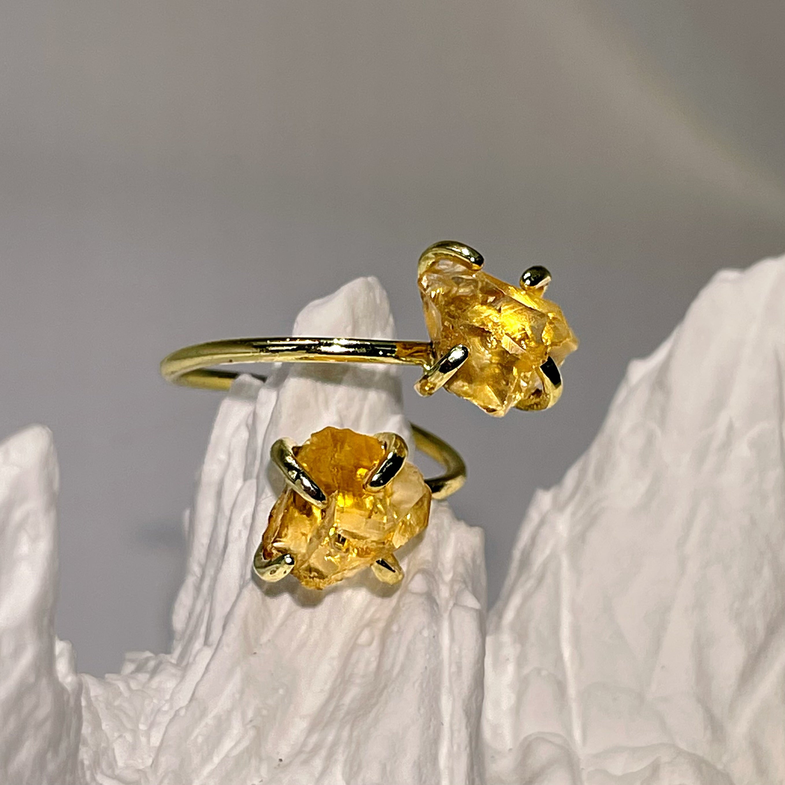 EnergyShine Natural Crystal Adjustable Wrap Ring - EnergyShine