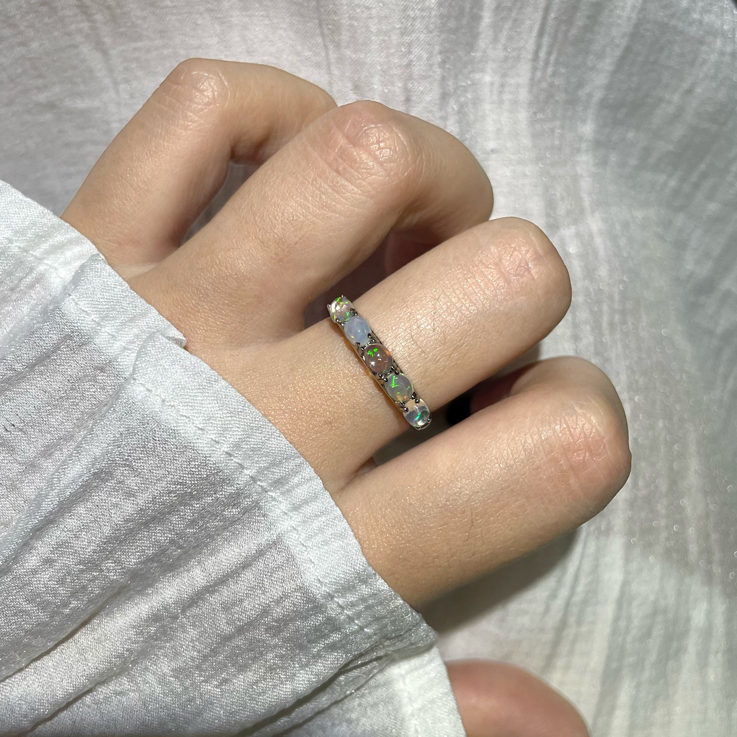 EnergyShine Opal Ring with Natural Stone - EnergyShine