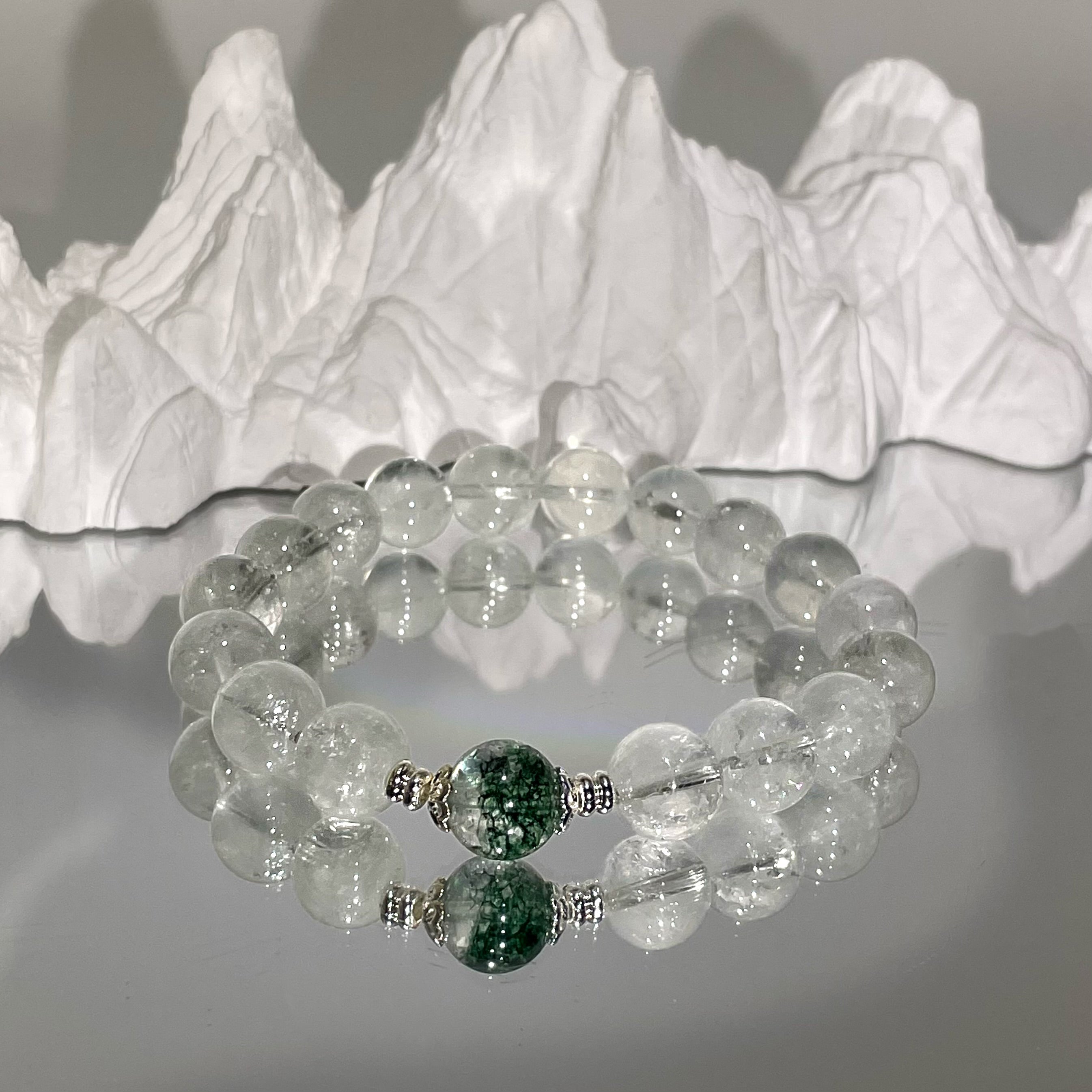 EnergyShine Pure Natural Ice-Green Azeztulite Crystal Bracelet - EnergyShine