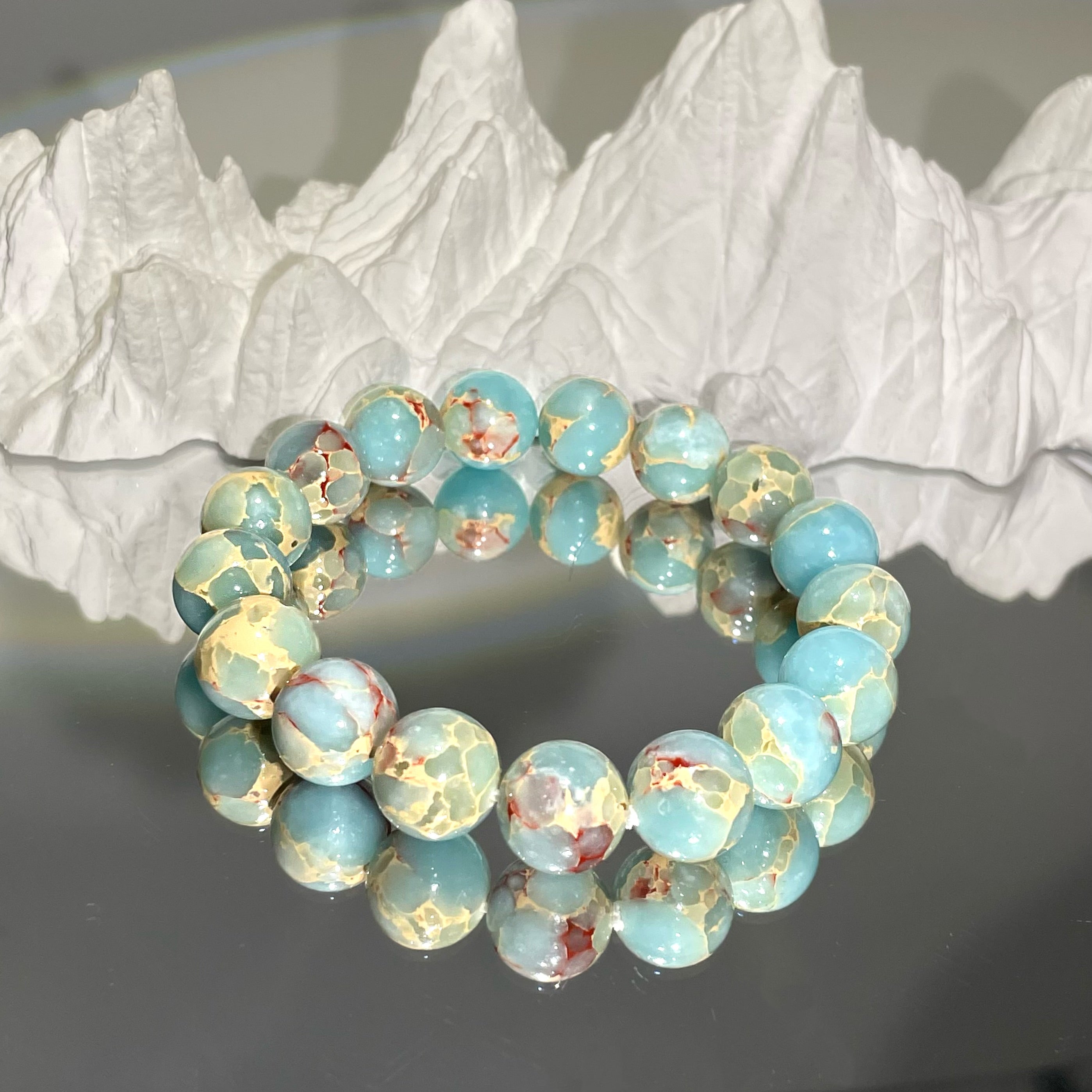 Energyshine Natural Shoushan Stone Beaded Bracelet - EnergyShine