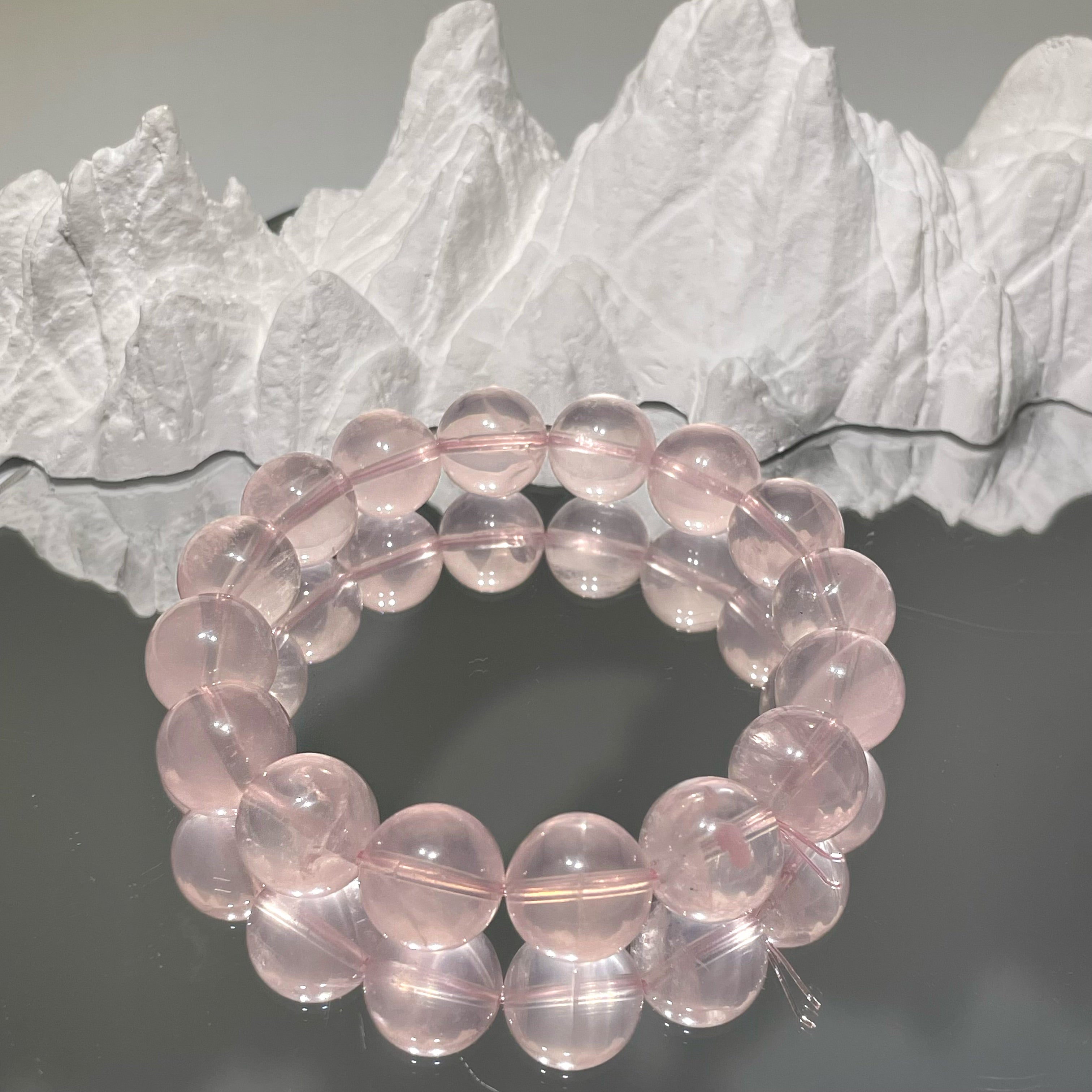 Energyshine Natural Pink Star Quartz Crystal Bracelet - EnergyShine