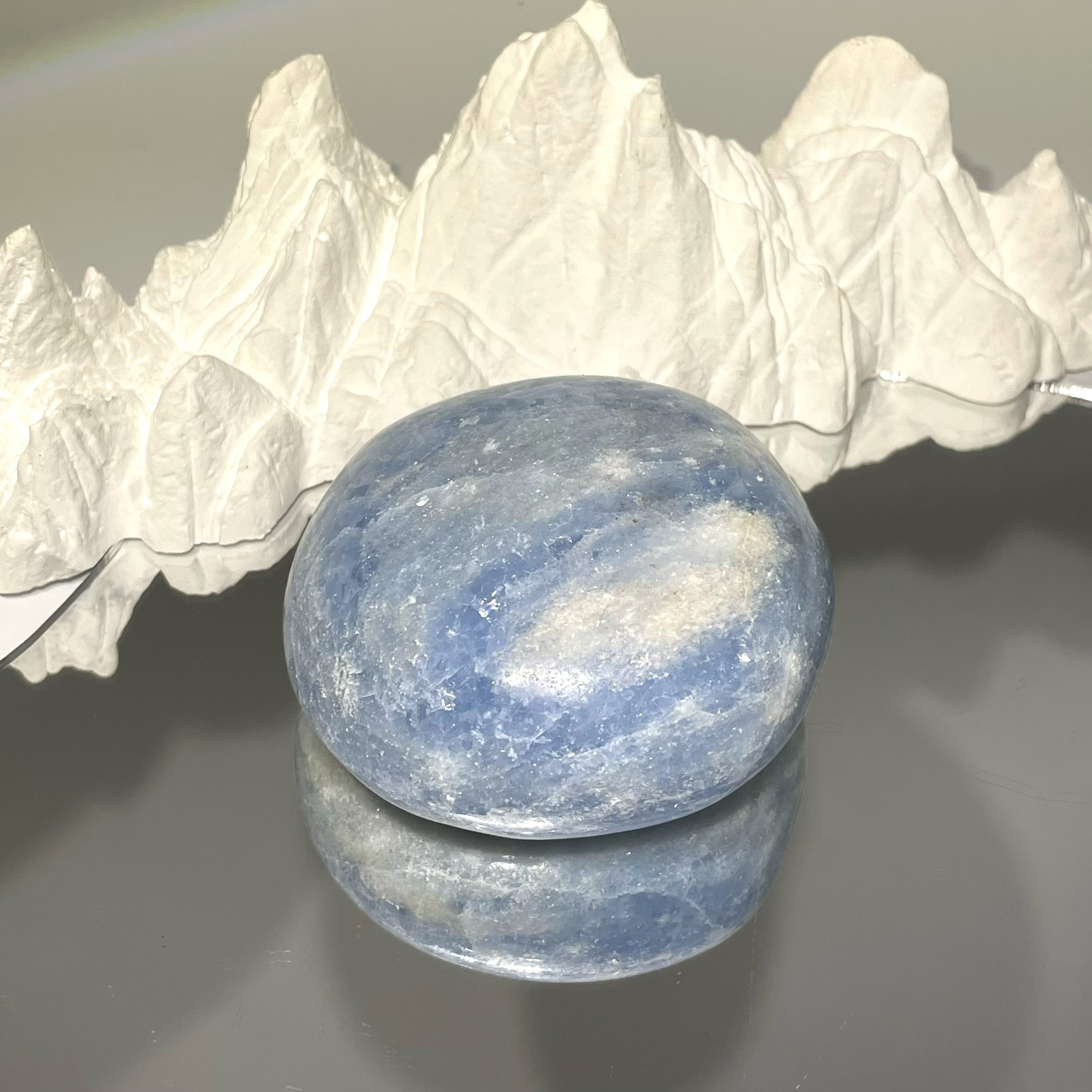 EnergyShine Natural Lapis Lazuli Palm Stone | Oval Polished Hand Therapy Stone 🌊💎 - EnergyShine