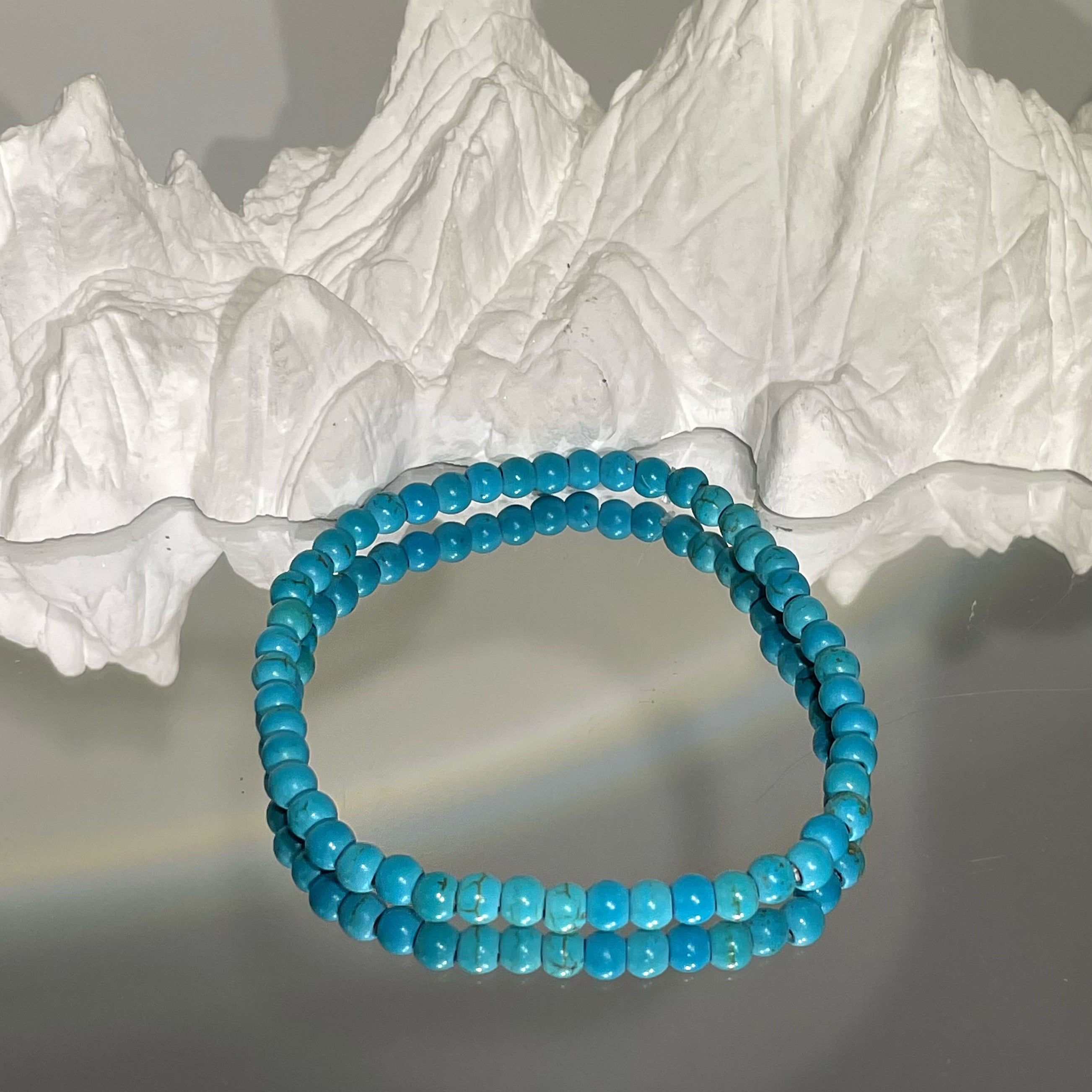 Energyshine Turquoise & Sterling Silver Beaded Bracelet - EnergyShine