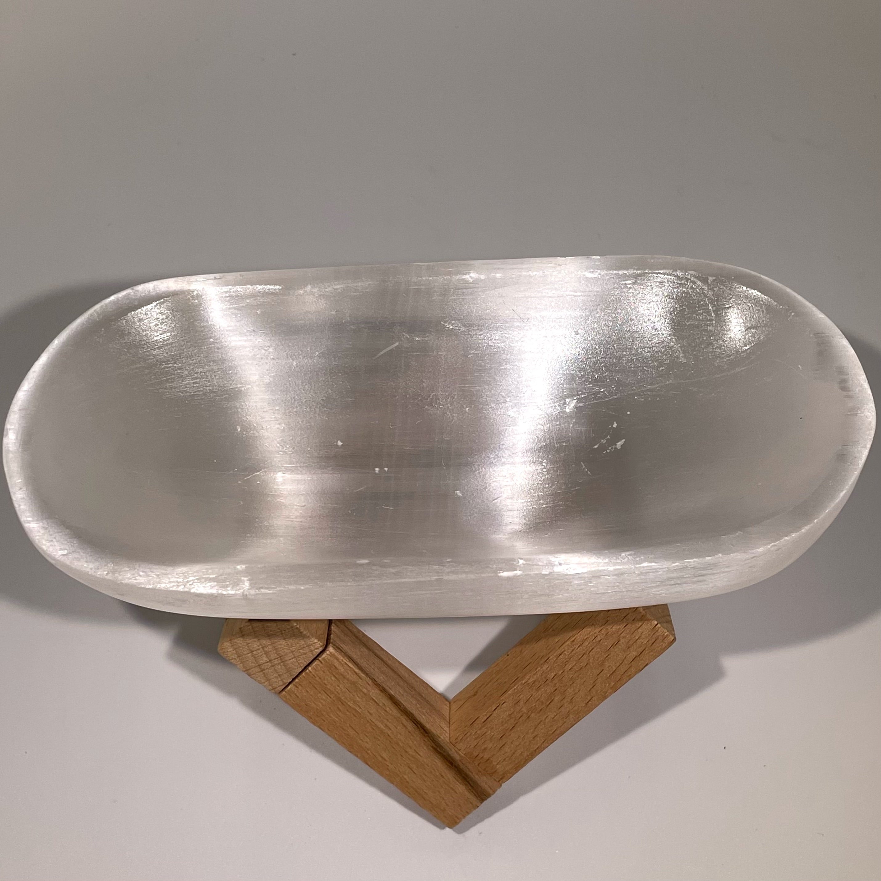 EnergyShine Natural Moroccan Selenite Bowl - Detoxification / Cleansing Bowl - EnergyShine