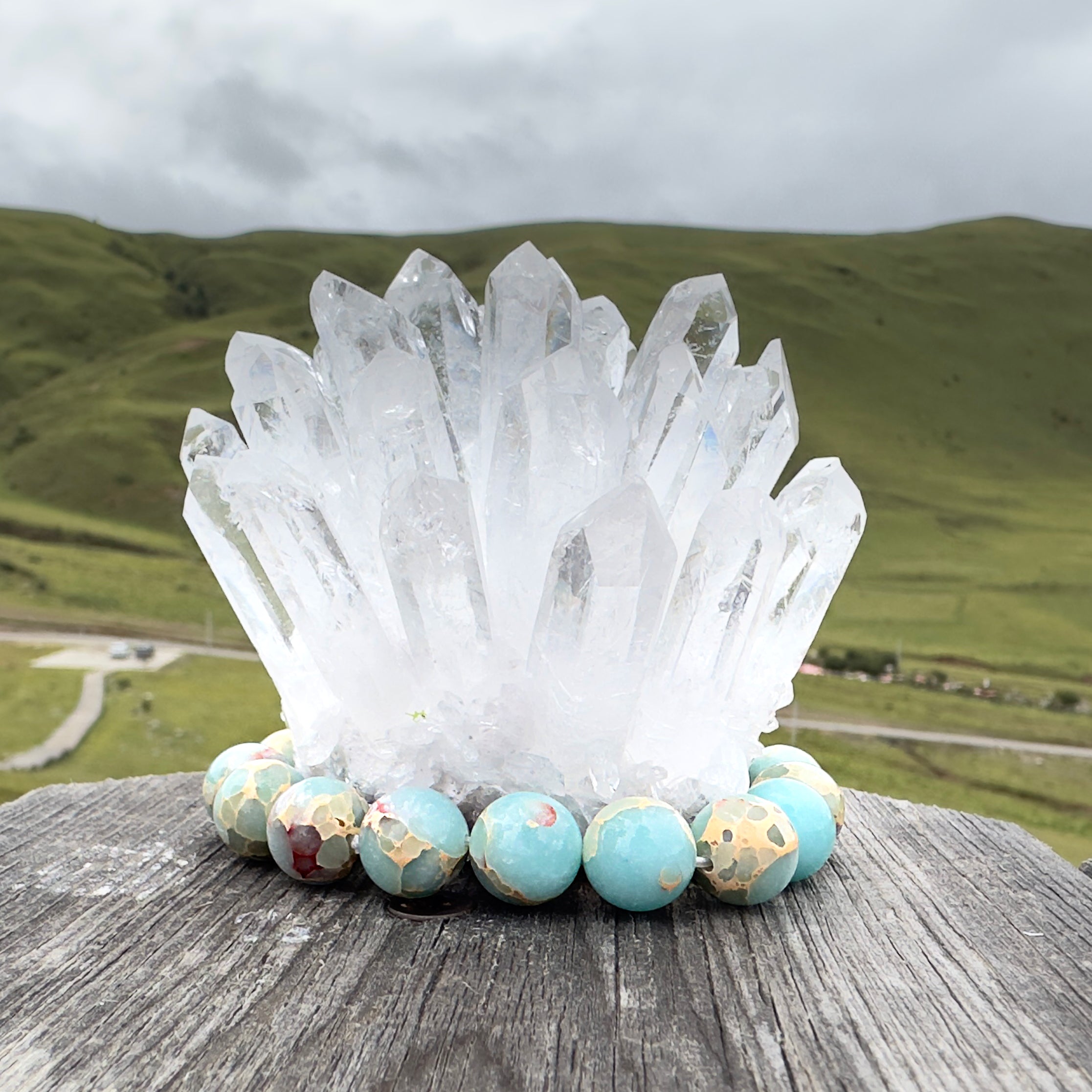 Energyshine Natural Shoushan Stone Beaded Bracelet - EnergyShine