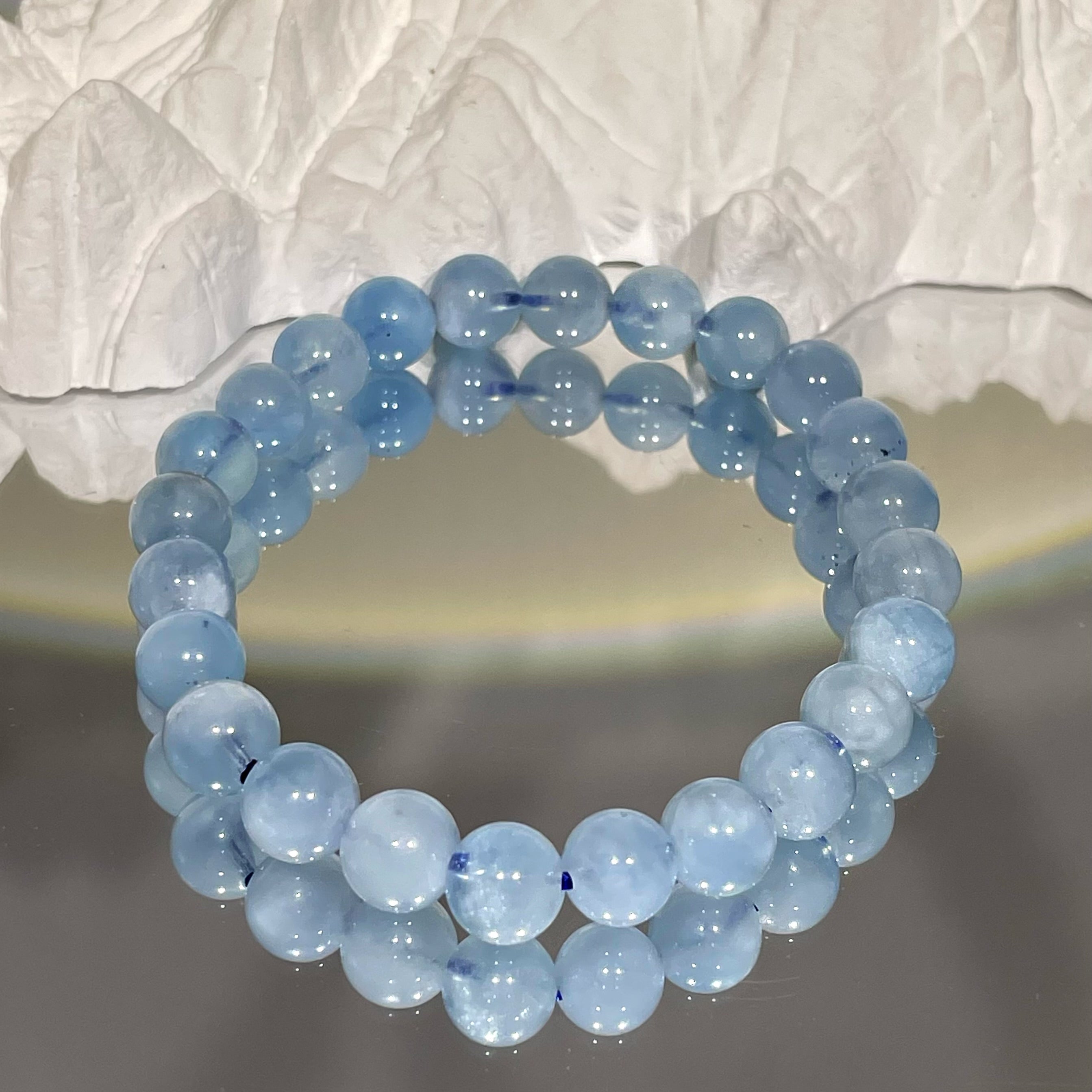 EnergyShine "Sea of Serenity" Natural Aquamarine Energy Bracelet