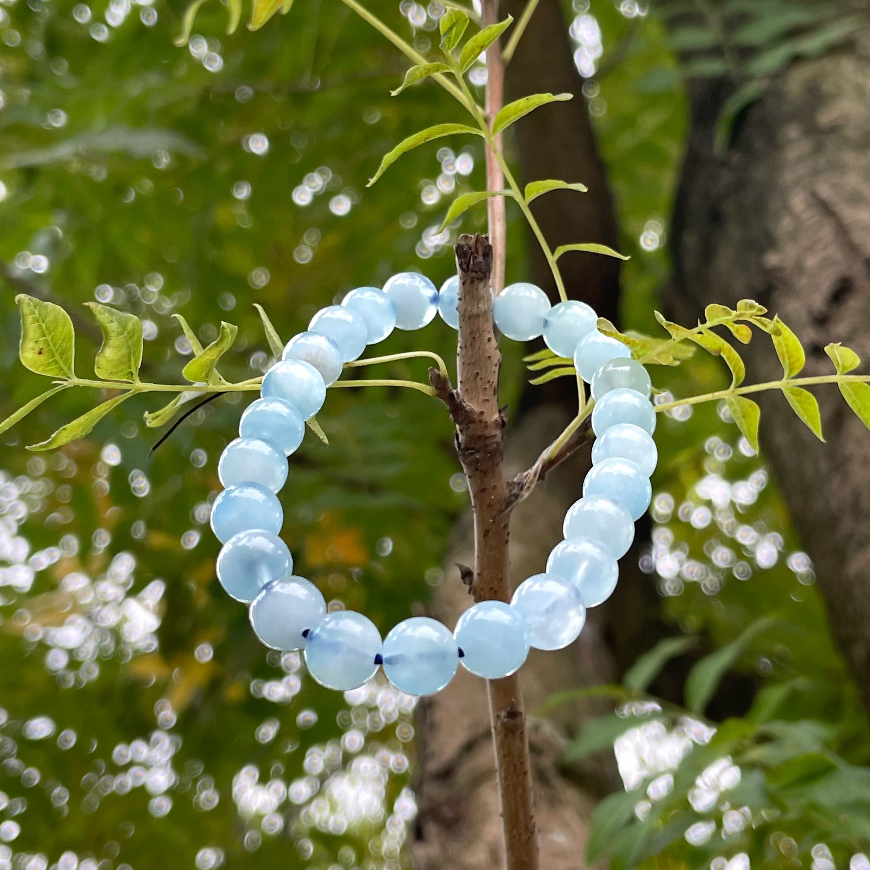 EnergyShine "Sea of Serenity" Natural Aquamarine Energy Bracelet
