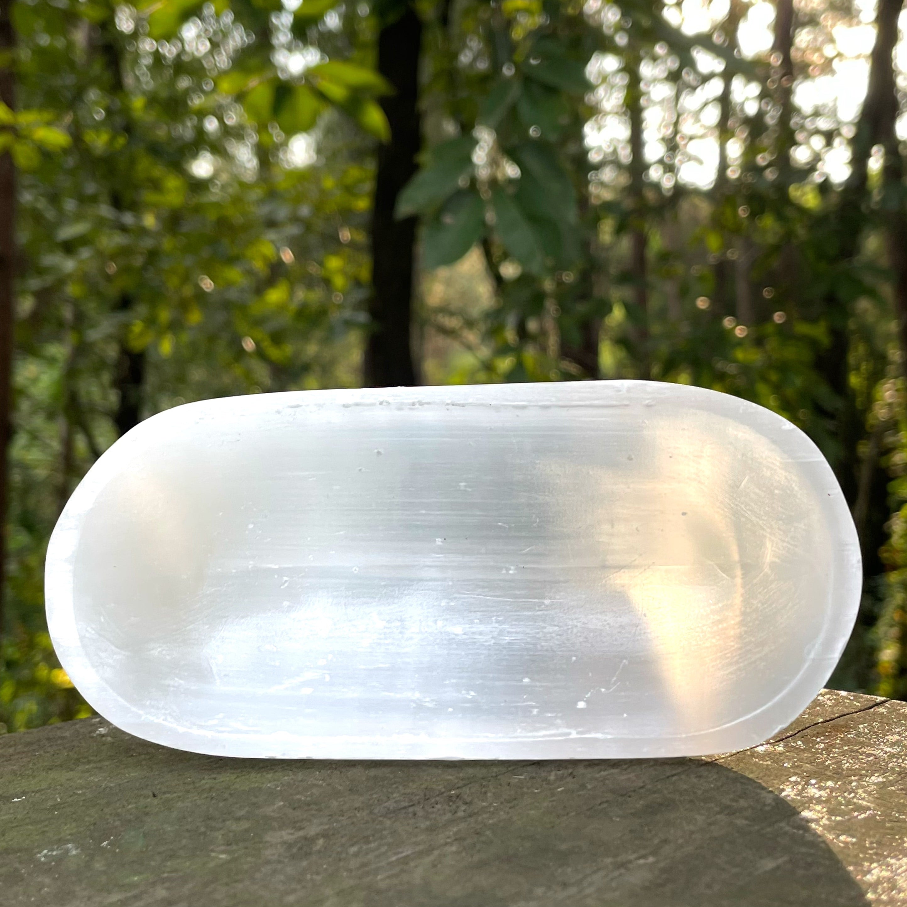 EnergyShine Natural Moroccan Selenite Bowl - Detoxification / Cleansing Bowl