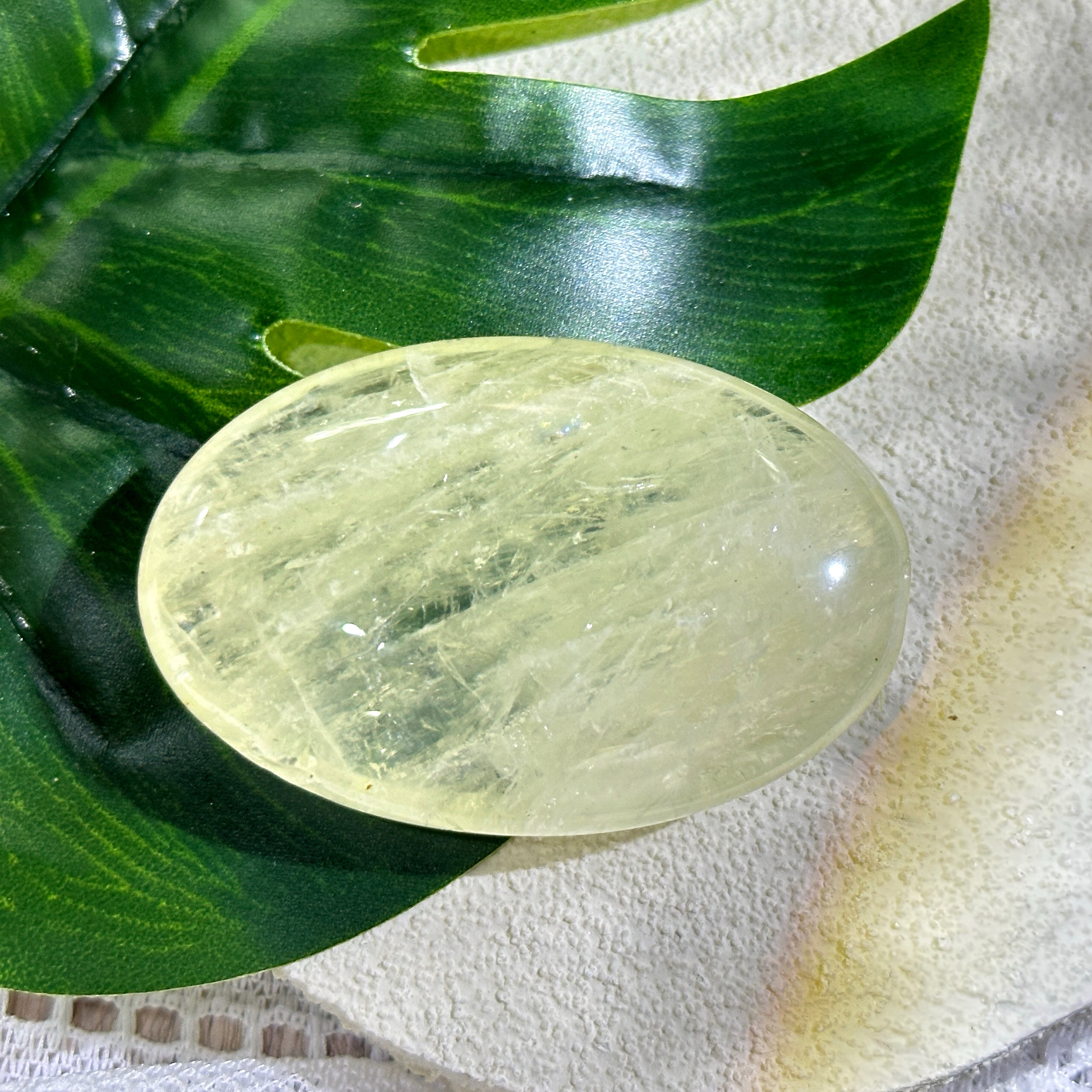 EnergyShine Raw Citrine Palm Stone