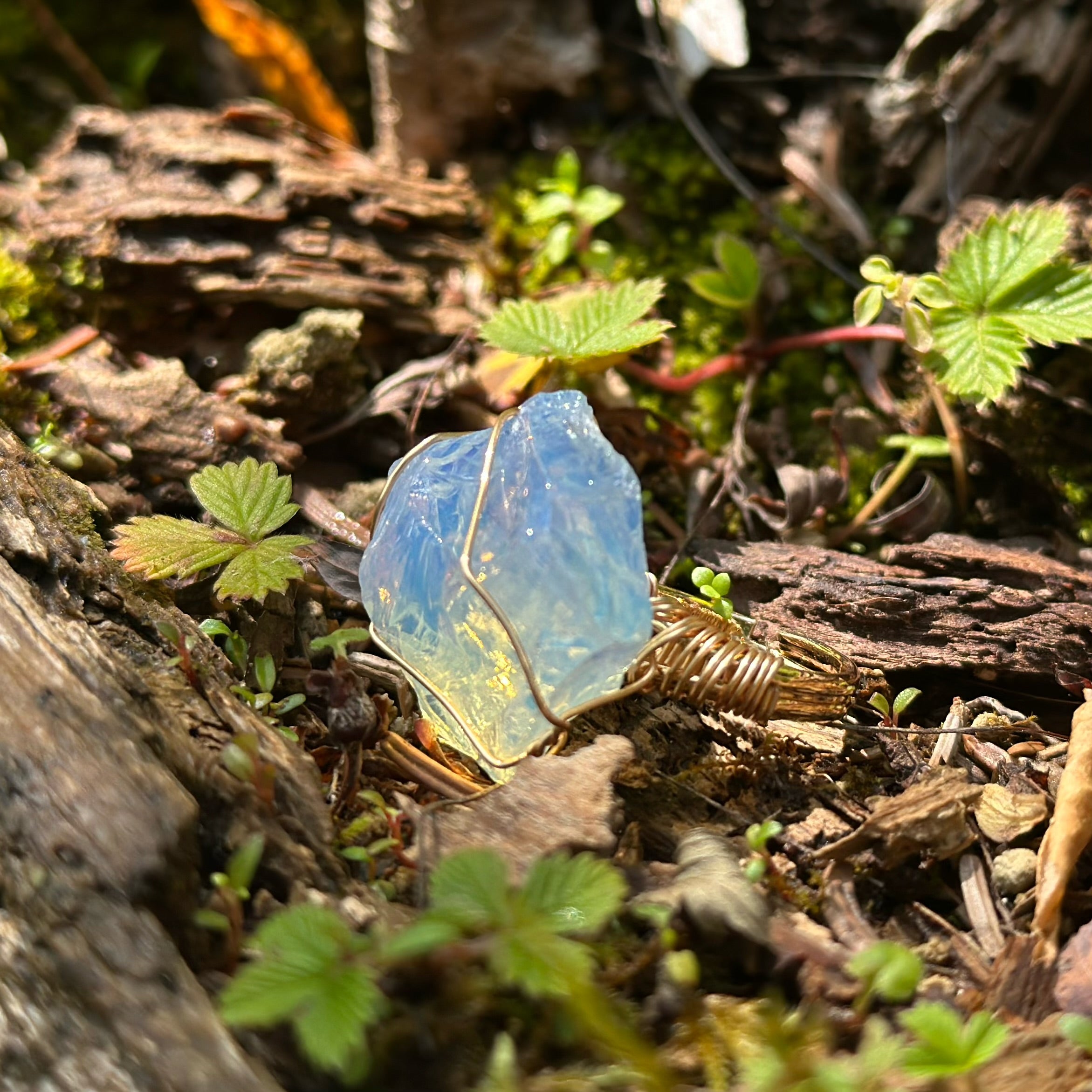 EnergyShine Natural Irregular Opal Ring