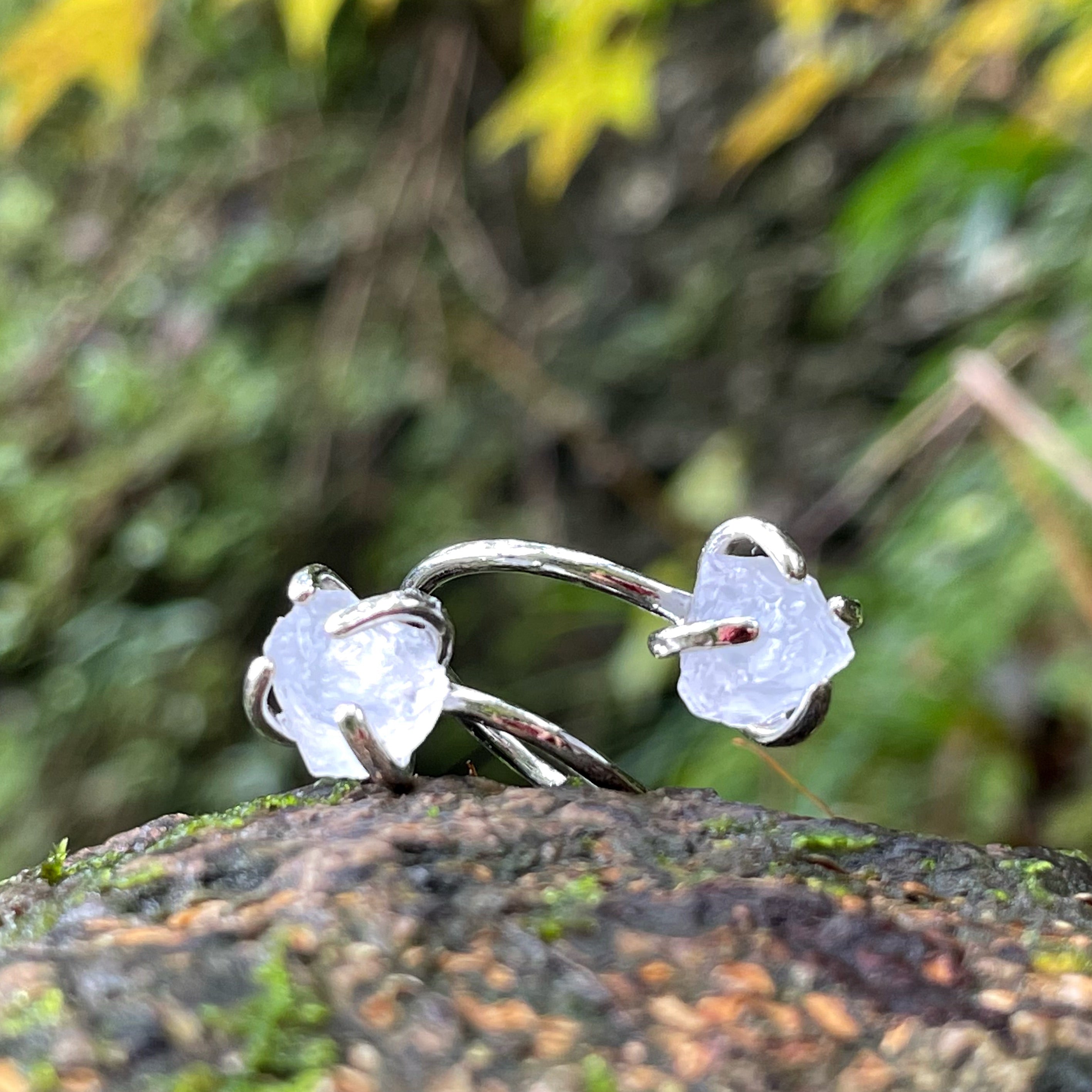 EnergyShine Natural Crystal Adjustable Wrap Ring