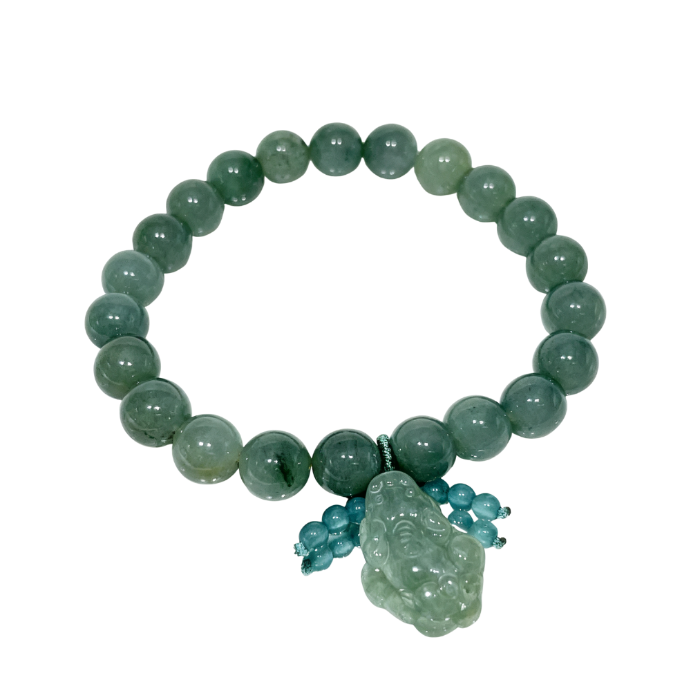 Energyshine Natural Myanmar A-Grade Jadeite Bead Bracelet | Pi Xiu Jade String Bracelet 💚 - EnergyShine