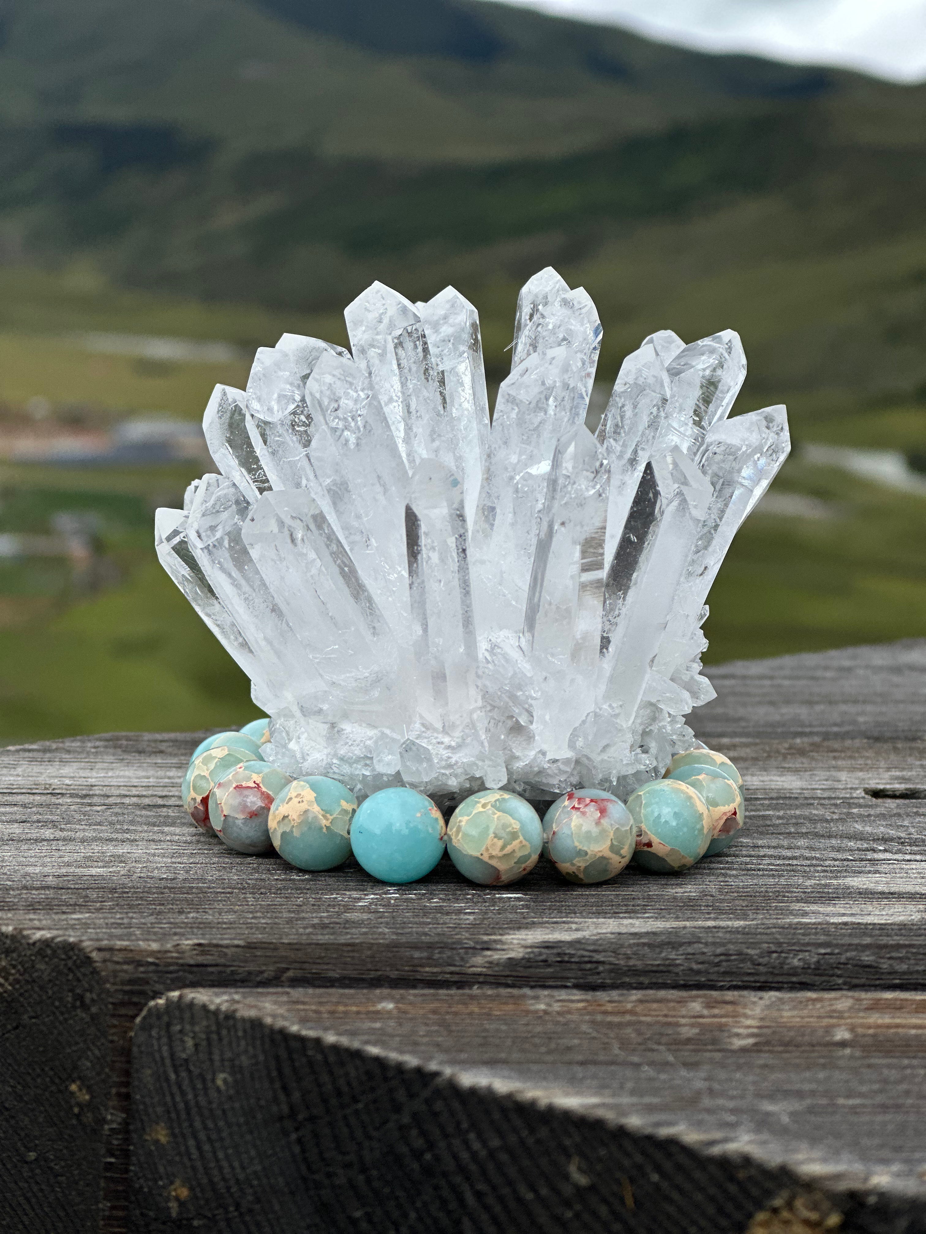 Energyshine Natural Shoushan Stone Beaded Bracelet