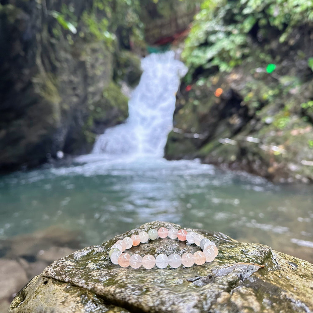 EnergyShine Delicate Pastel Rabbit Hair Quartz Bracelet