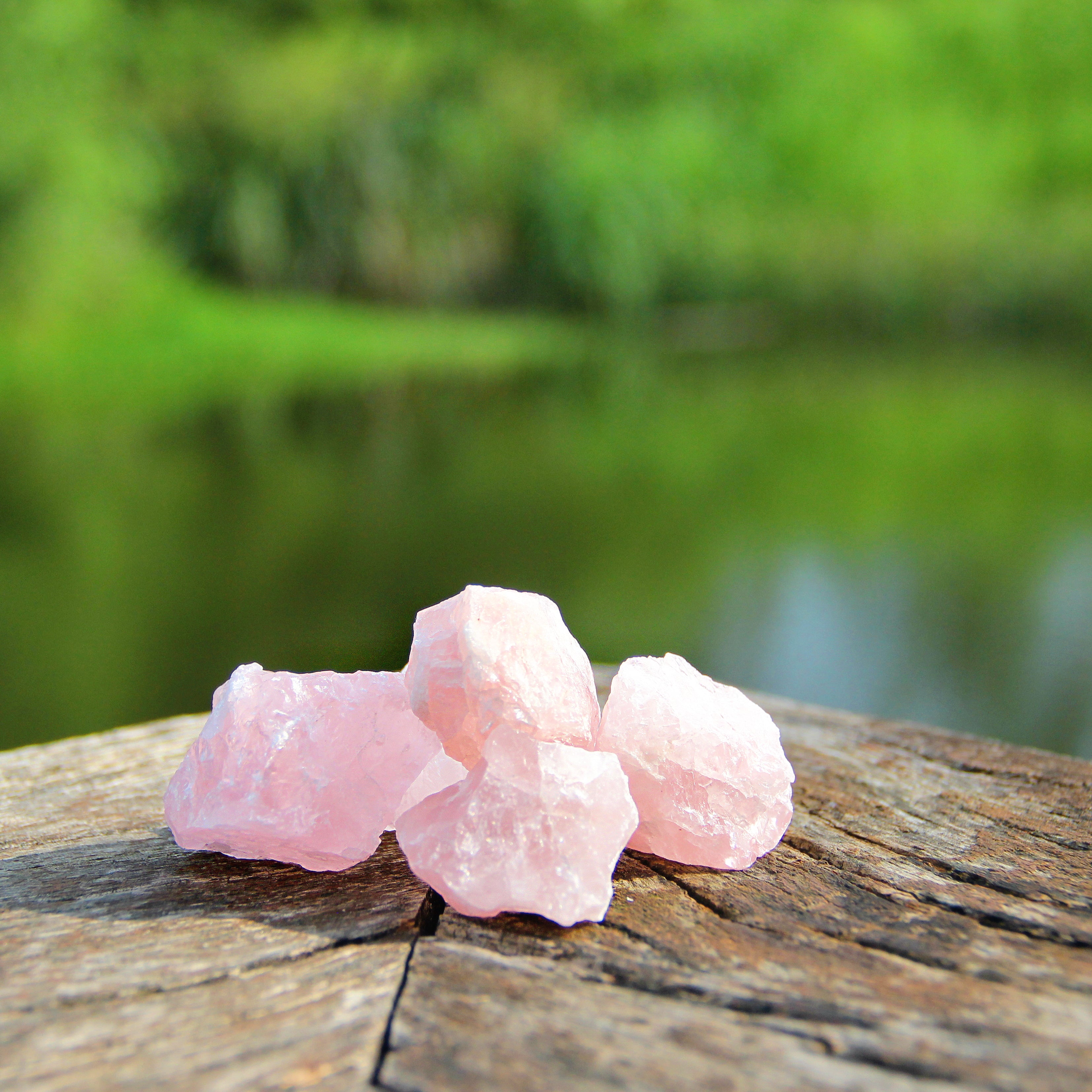 EnergyShine Natural Raw Rose Quartz Crystal
