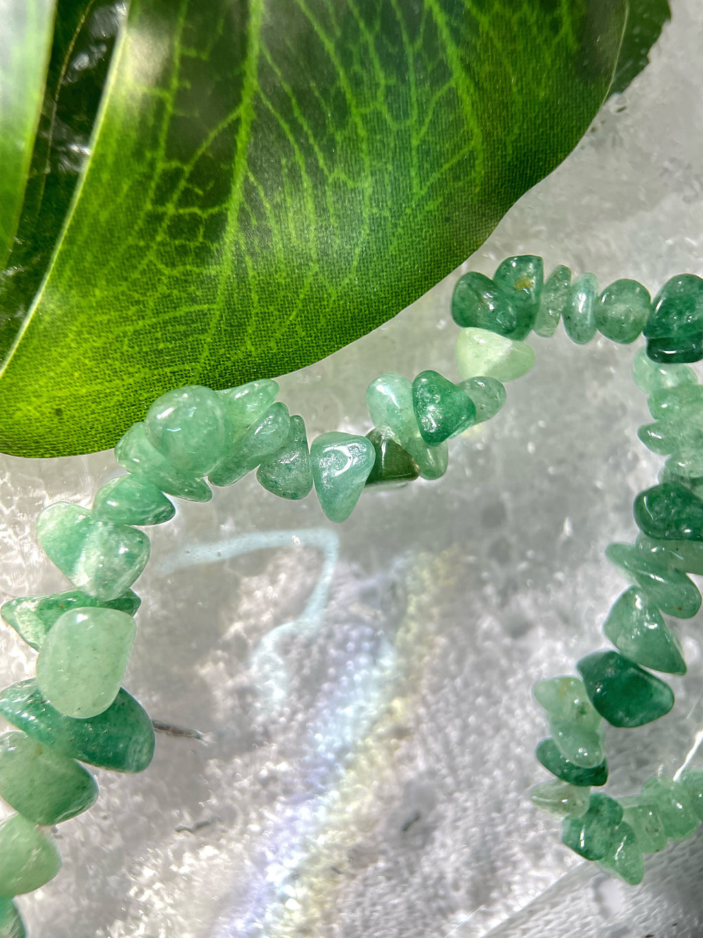 EnergyShine Natural Crystal Chip Multi-Wrap Bracelet