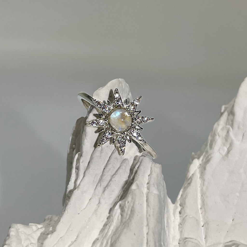 EnergyShine Natural Blue Moonstone Ring - EnergyShine