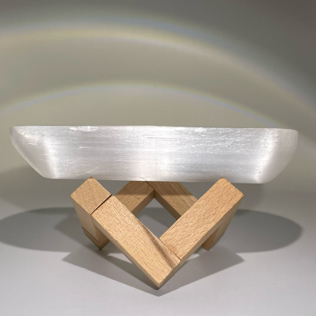 EnergyShine Natural Moroccan Selenite Bowl - Detoxification / Cleansing Bowl - EnergyShine